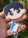 Levi Attack on Titan Keychain & Sticker