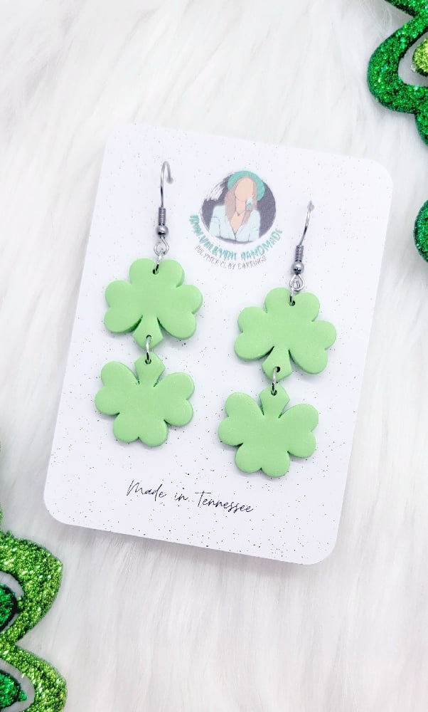 Image of Double Shamrock Dangle