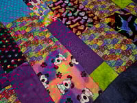 Image 3 of Rainbow Cosmic Kitty Toddler Quilt