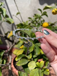 Image 1 of Silver Key Bracelet