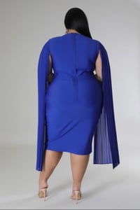 Image 3 of Madam Cape Dress-Curve of Sashay 