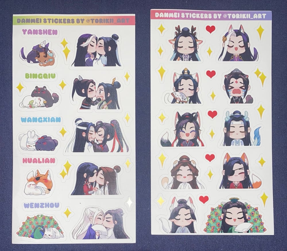 Image of Danmei Stickers [IN HANDS]