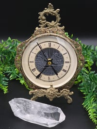 Image 1 of Vintage ornate preserved spider web clock 