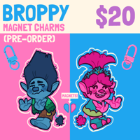 Image 1 of [PRE-ORDER] TROLLS — Broppy Magnet Charms