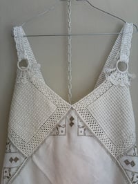Image 2 of Crochet & embroidery top (xs-s)