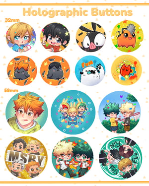 Image of Button [Haikyuu, Sk8, MHA, Given]