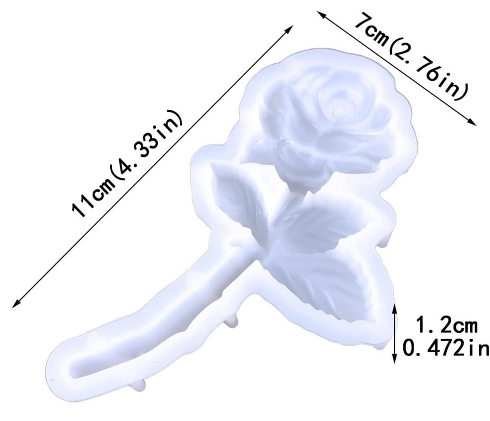 Image of Red heart w/wings, mermaid, rise flower