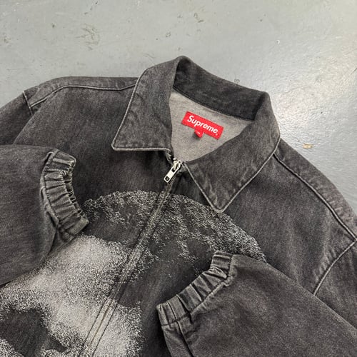 Image of FW 21 Supreme John Coletrane "A Love Supreme" Denim Jacket, size medium
