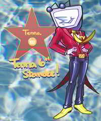 Image 3 of TV Time 6” Rainbow Acrylic Standee!