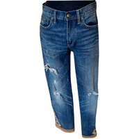 Image 1 of Polo Ralph Lauren Waverly Embellished Straight Crop Jeans - 28 