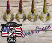 Image 1 of 3.4" Ecto Craw - SOUR GRAPE