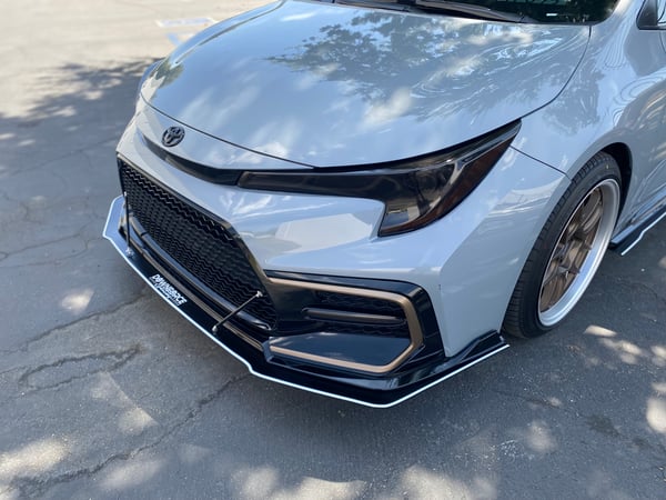 Image of 2021-2023 Toyota Corolla Sedan “APEX” edition front splitter 