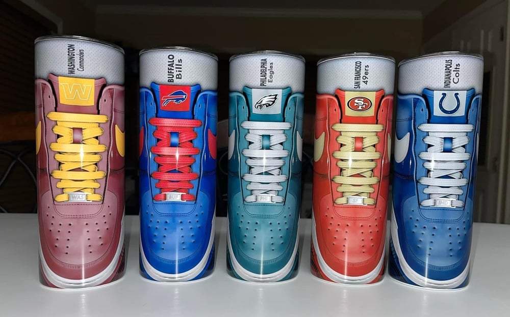 Image of Regular Football team sneaker tumblers