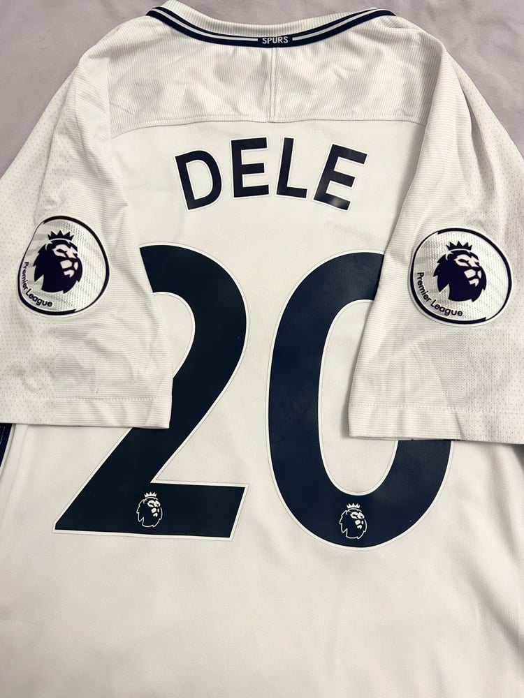 Image of Tottenham Hotspur “DELE 20” 2017/18 Home Shirt + PL patches  (S)