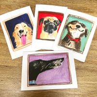 Dog Portraits - Set of 4 Luxury Greetings Cards