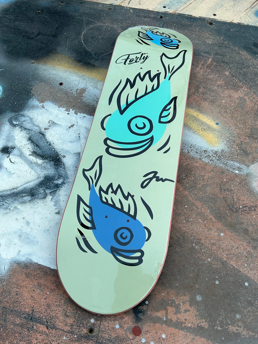 Jeremy Wray x Forty Drip Fish deck