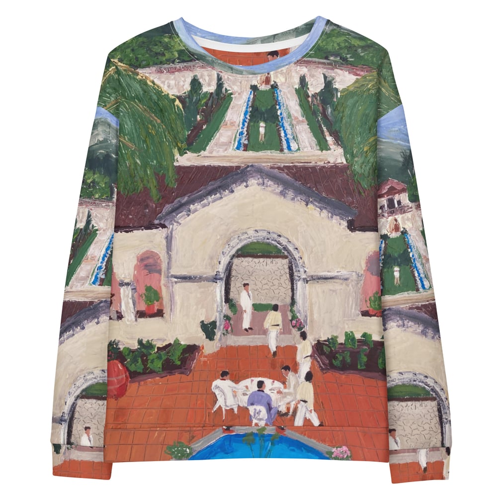 Image of Unisex cotton sweatshirt (Bolivia) all over print
