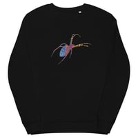 Image 2 of Sweatshirt (Adult M/F) - Spider Rainbow Glow