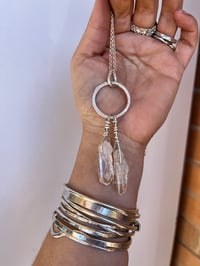 Image 4 of Winter Solstice Silver Clear Quartz Necklace