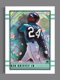 Image 2 of Ken Griffey Jr 90s Style (limited to 50) trading card 