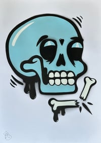 Image 2 of SkullTag BabyBlue
