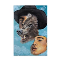 Grin & bear it - postcard print