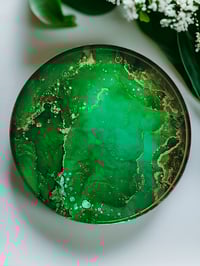 Image 5 of Set of 4 Epoxy Resin Art Coasters 'The Seeker'