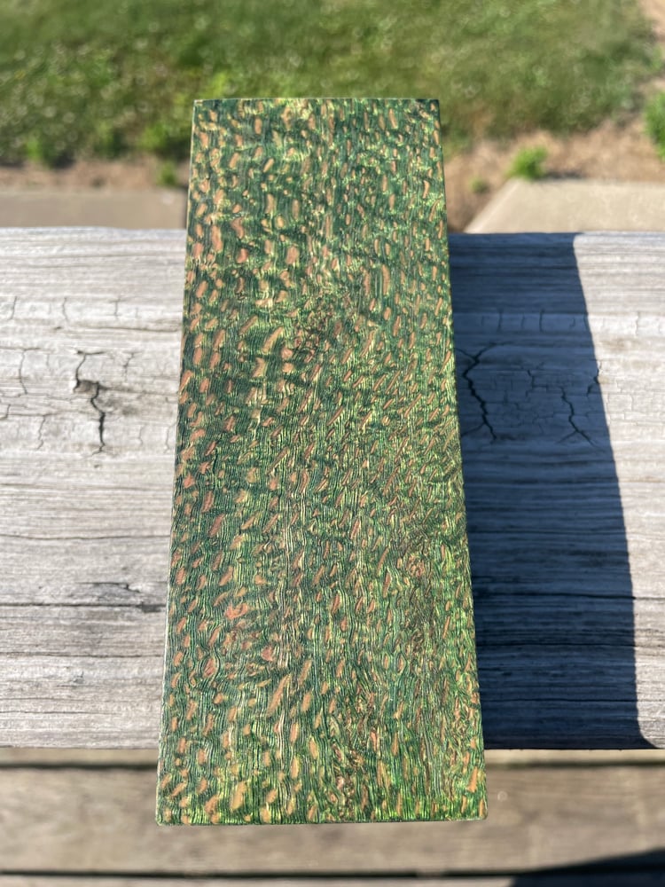 Image of Green Hawaiian Silk Oak Knife Block