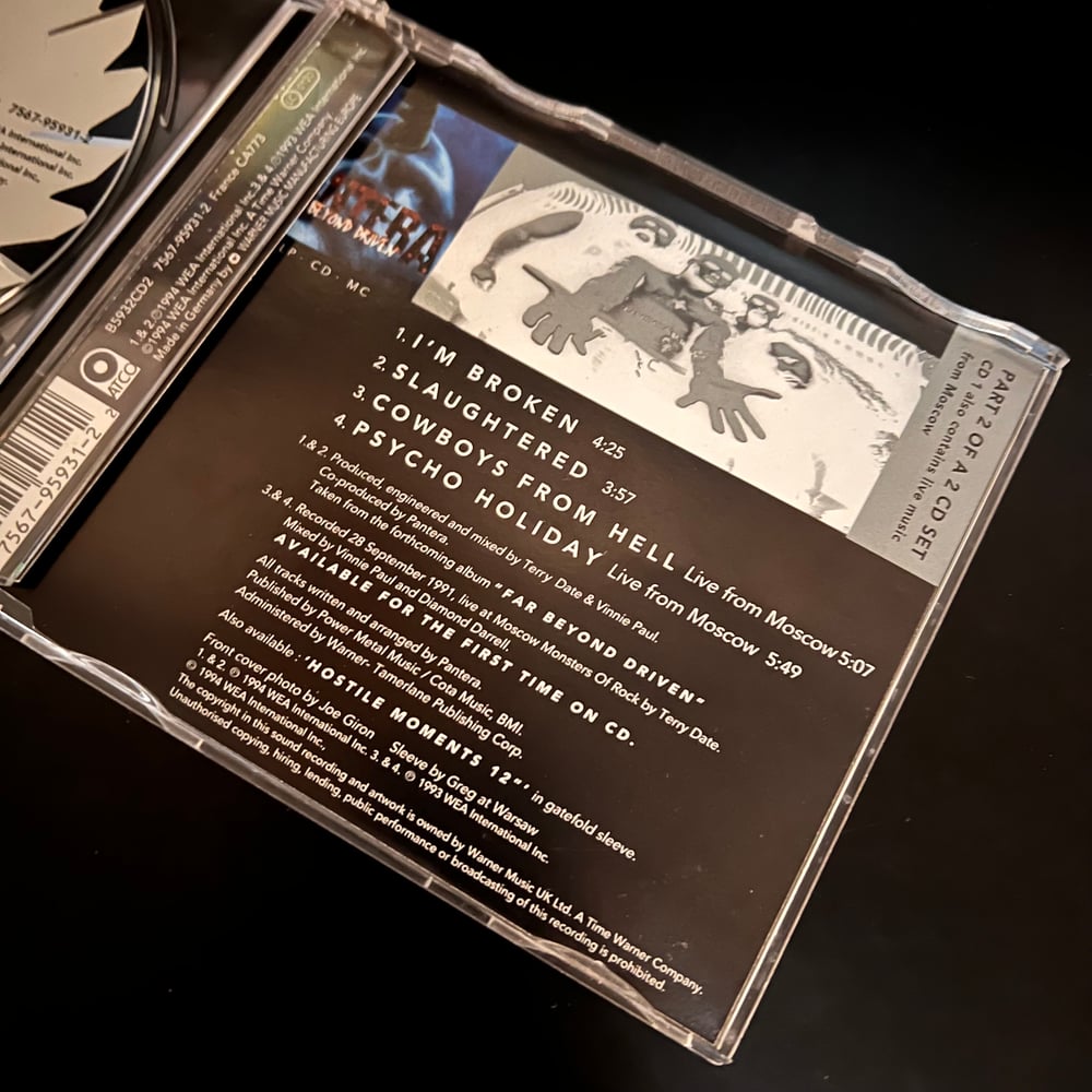 Image of Pantera - Im Broken / Slaughtered Single CD Pt.2
