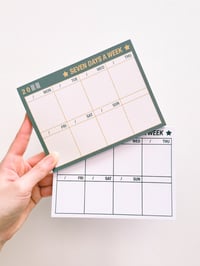 Image 3 of Seven Weekly Planner Memo Pad (Green)