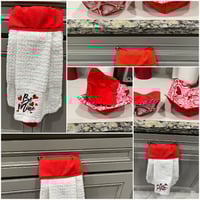 Image 1 of Kitchen Towel Boa and Microwave Cozies  💗