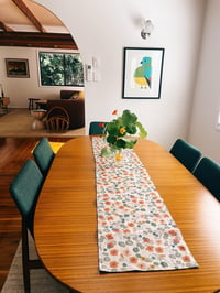 Image 3 of Nasturtium Linen Table Runner