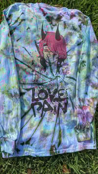 Image 3 of "LOVE IS PAIN" TIE DYE LONGSLEEVES