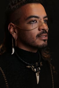 Image 2 of Golden Fang Face Chain