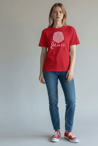 Image 4 of Get Use 2 It Logo T-shirt (Red/White)