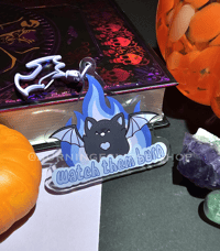 Watch them burn keychain