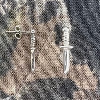 Image 2 of Combat Knife Earrings