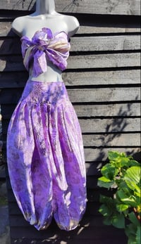 Image 6 of Milan Hareem/ Bloomer/ Balloon  trousers with matching head scarf -lilac upto 14 uk