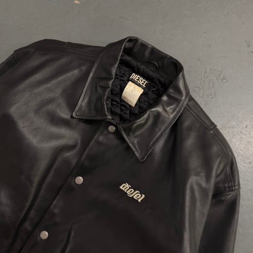 Image of Diesel leather jacket, size large