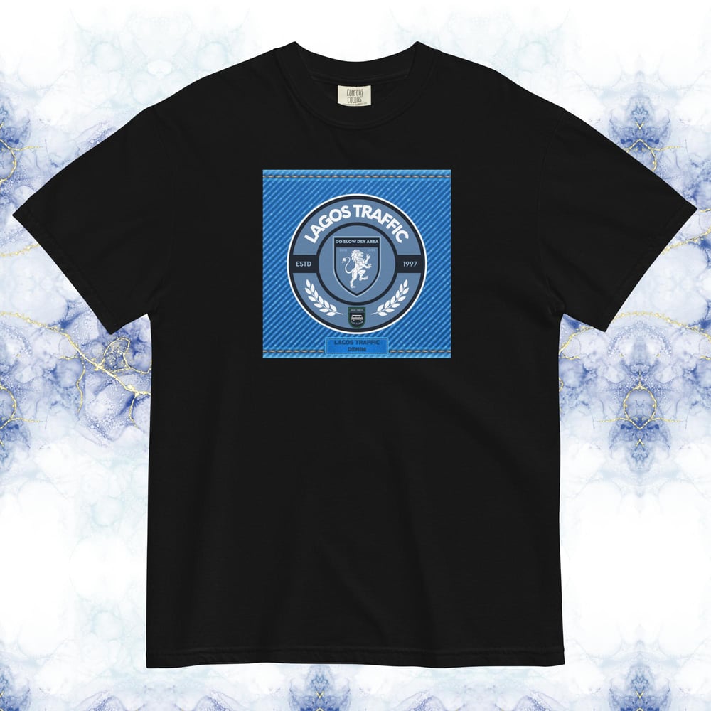 ICONIC LTC SIGNATURE BADGE TEE - ICE BLUE DENIM