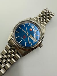 Image 5 of Rado Purple Horse Day Date Blue Dial Stainless Steel Automatic Men’s Watch