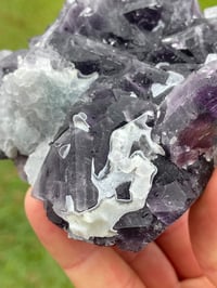 Image 16 of Purple Polyhedral Pyramid & Cubic Fluorite Specimen #2044