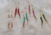Dentalium Duster Earrings 