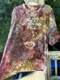 Image 2 of XL Party At Your Own Pace Tie Die Shirt D16