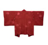 Antique Silk Haori (Cherry Red Maple Leaf)