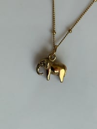 Image 3 of Gold Elephant Necklace