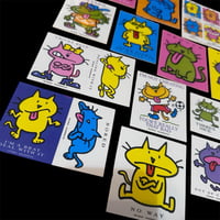 Image 3 of sassy cats - vintage stickers!