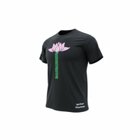Image 1 of BNE Lotus Flower Tee (black)