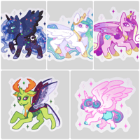 MLP G4 Royals Star Stickers