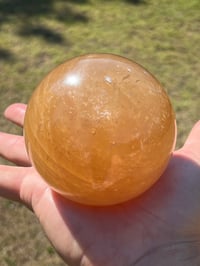 Image 5 of Honey Calcite Sphere #2389